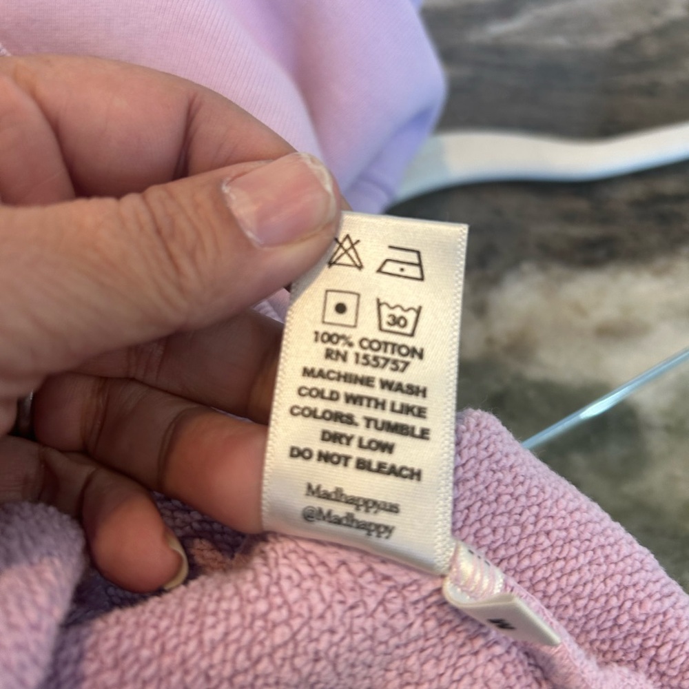 Madhappy Lavender Optimism Sweatshirt size M slight wear overall GUC - Picture 3 of 7